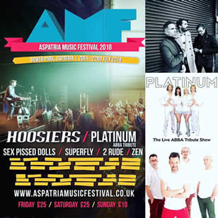 PLATINUM ABBA Tribute Band - Aspatria Music Festival ad